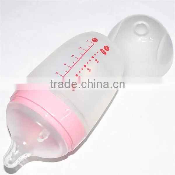 New coming 2016 long-lasting use 150ml PPSU over molded injection food safe infant feeding bottles