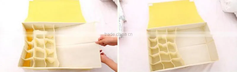 Q1079 Multifunctional folding underwear storage box