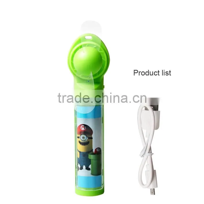 Summer hot mini fan, mini fan with power bank, rechargeble and convenient