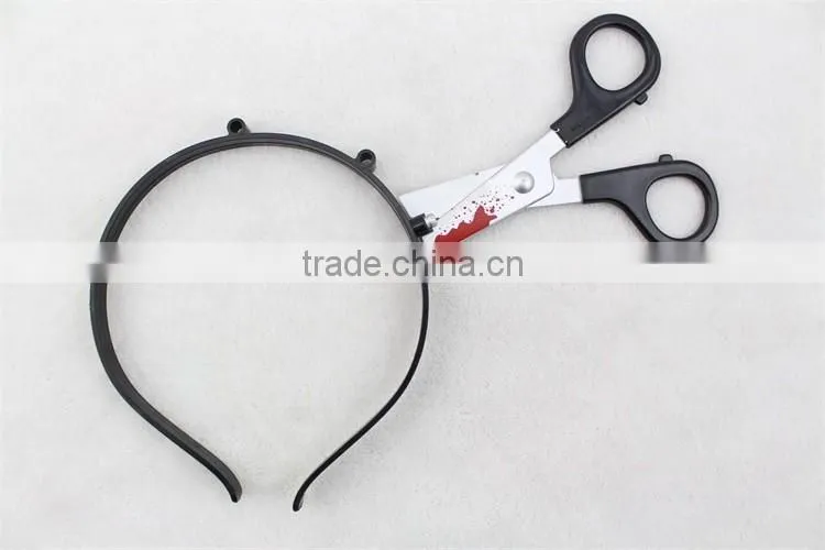 Halloween Scared Scissor Headband Hairband With Scissor