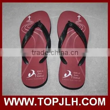 factory hot sell DIY personalized sublimation blank rubber flip flops