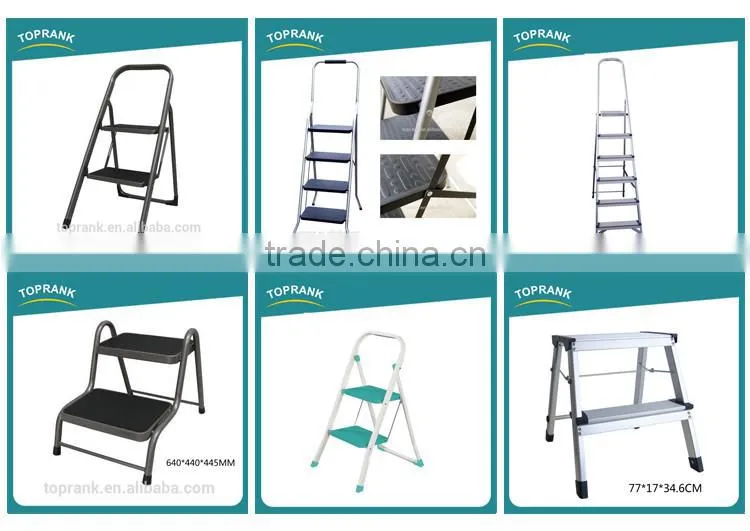 China manufacturer 2 step flexible tripod aluminium ladder portable ladder