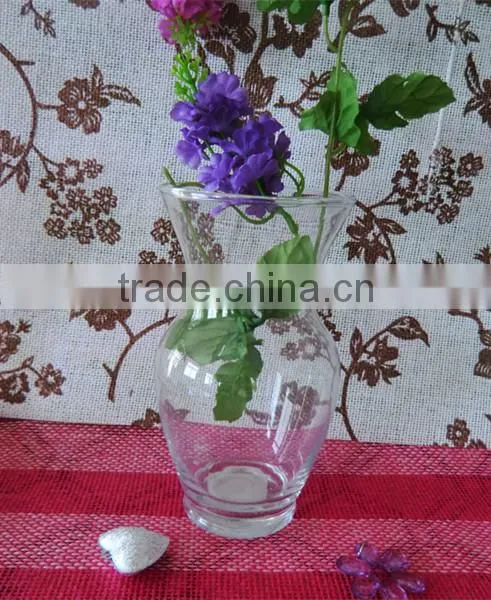 Ice Flowers Patterns Triangle Sugar-coated Haw Shape Unique Cheap Murano Transparent Glass Flower Vases
