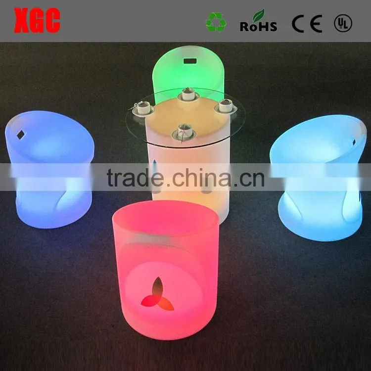 RGB led bulb lighting waterproof furniture aluninum bar table