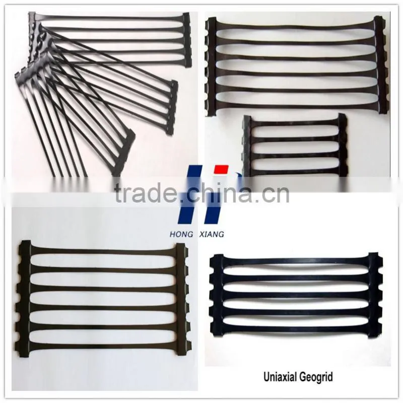 Uniaxial geogrid use in Retaining wall reinforcement