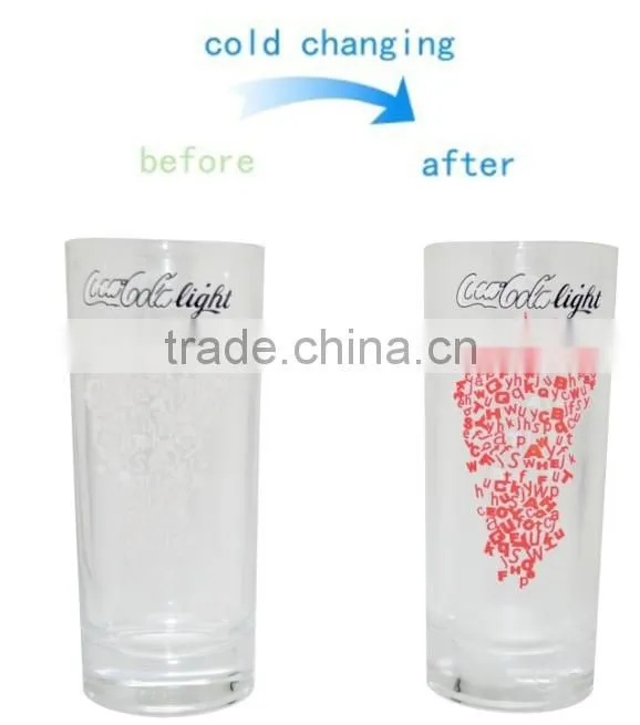 glass cup picture color changing magic cup