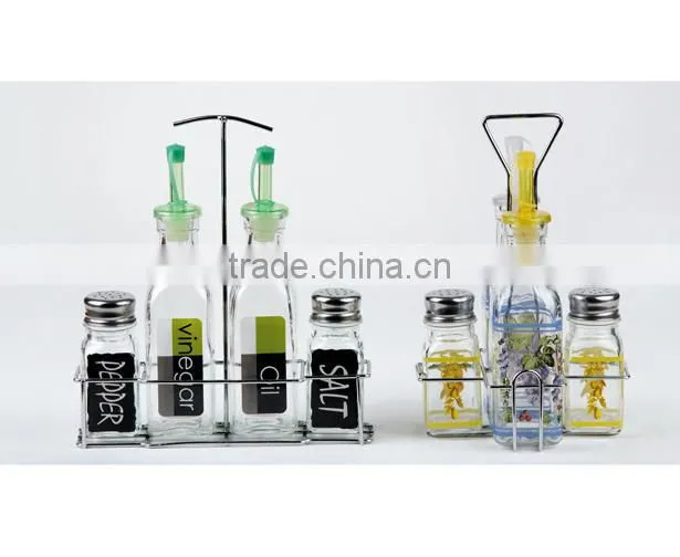 glass oil sauce vinegar bottle pot