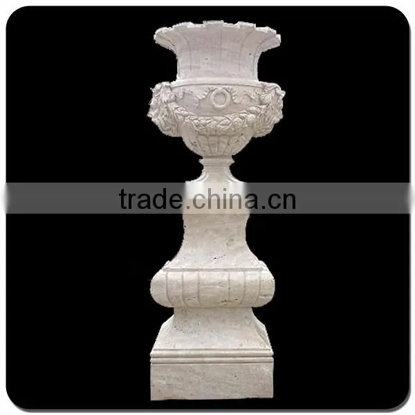 China cheap price large granite flowerpot outdoor garden