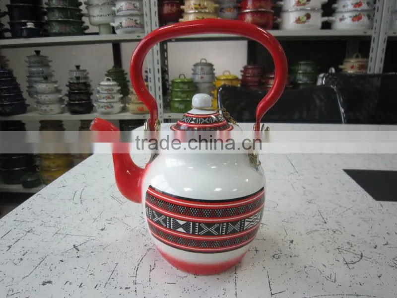 High quality tea pot water enamel kettle in middle east market