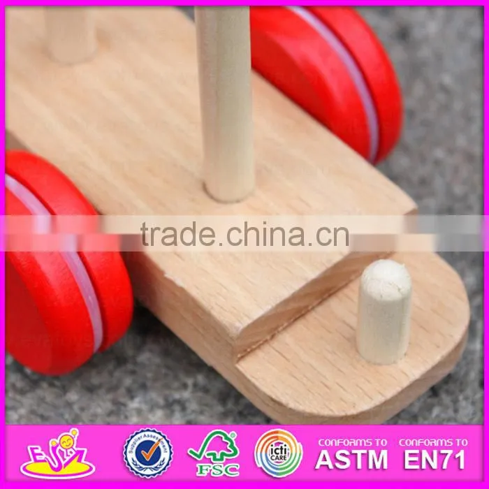 2015 Kids indoor games wooden train platform set,Cartoon wooden train station toy,Role play wooden train station toy W04B020