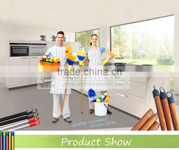 Cheap price wooden handle brush/long handle soft brush/wooden broom stick making machine