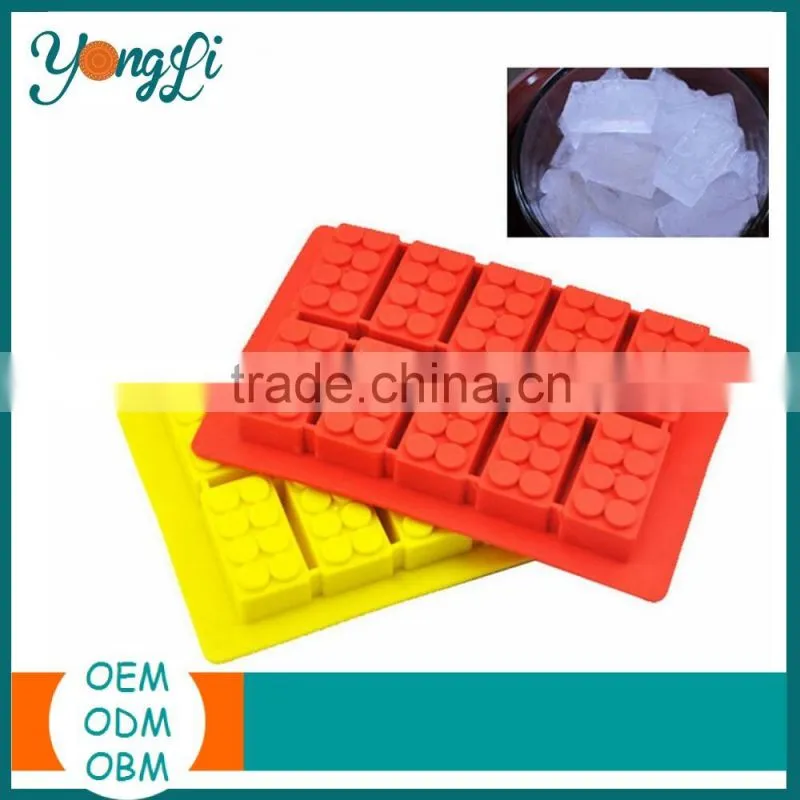 Best Selling Easy-Clean Toy Block Ice Mold Silicone Ice Cube Tray
