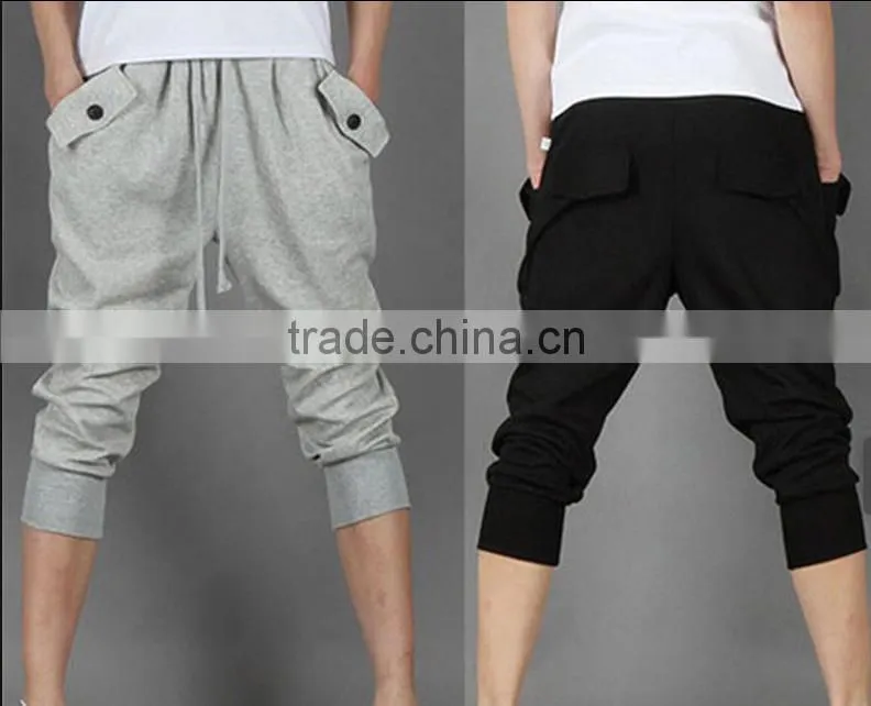 casual wholesale custom men's cotton blank Training running Track thick sweatpants Jogger Sports pants in 2015 winter/autumn