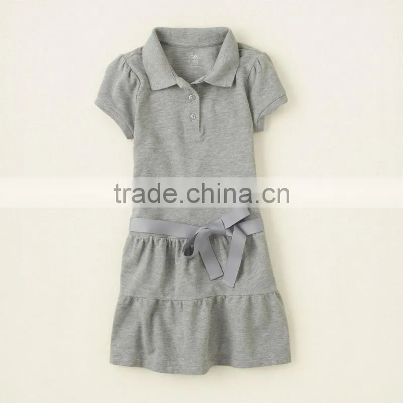 2014 Latest Girls Plain Polo Kid Dress