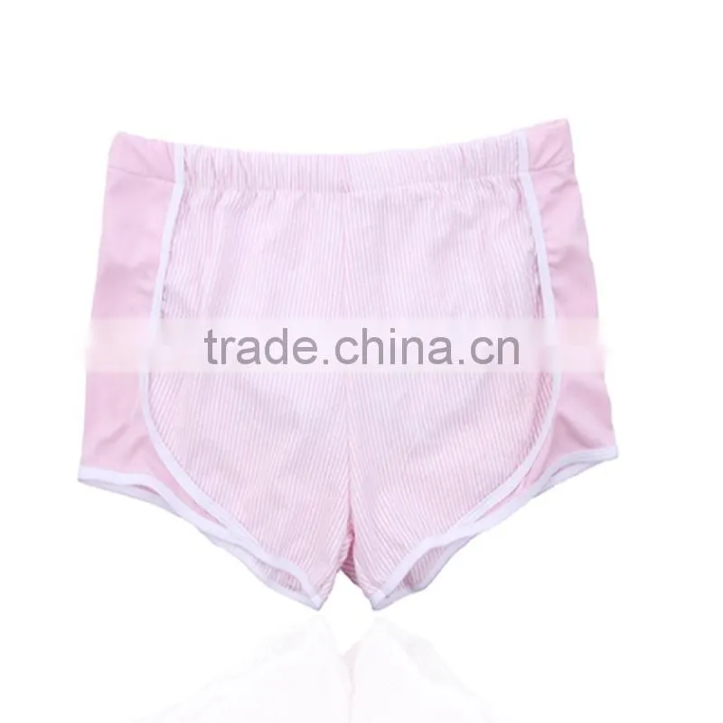 Wholesale new fashion monogrammed Seersucker Running Shorts