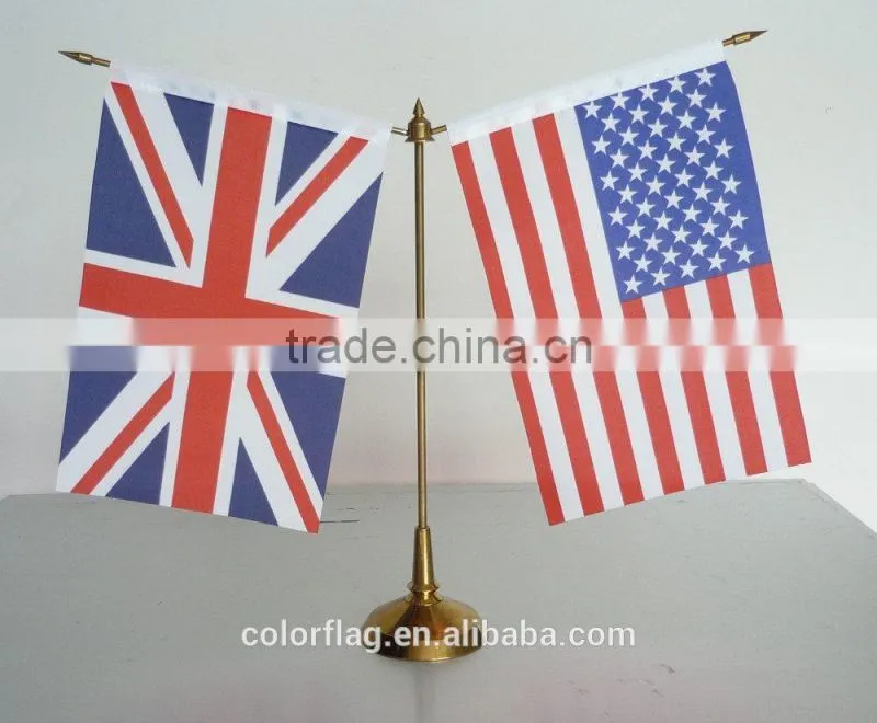 fashion table flag , desk flag , silk flag