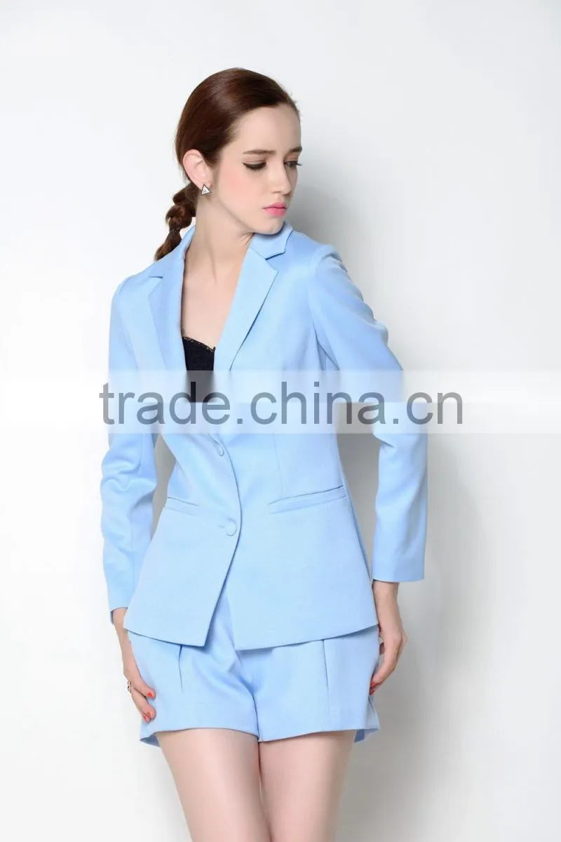 ODM designed latest popular floral suits elegant women jacket 2016