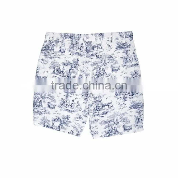 2016 factory price flower pattern mens casual pants beach cheap fashion new style boys pants