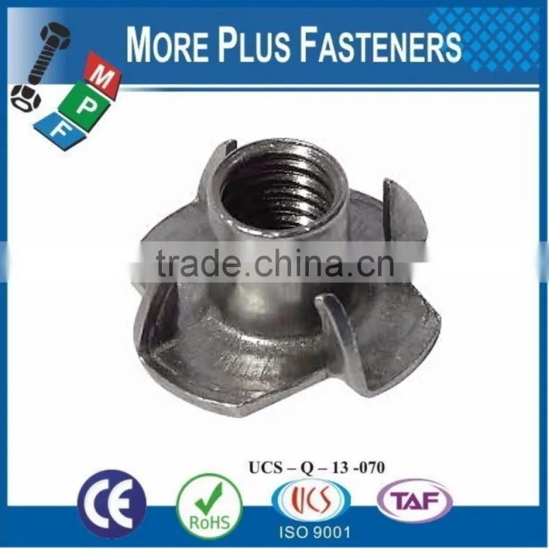 Made in Taiwan Tee Nuts Prong Nuts