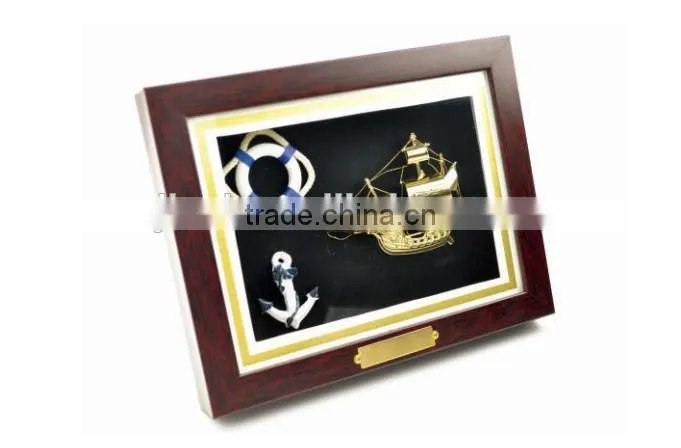 2015 new design High quality 3D arabic dhow frame with decoration gift JKC-01