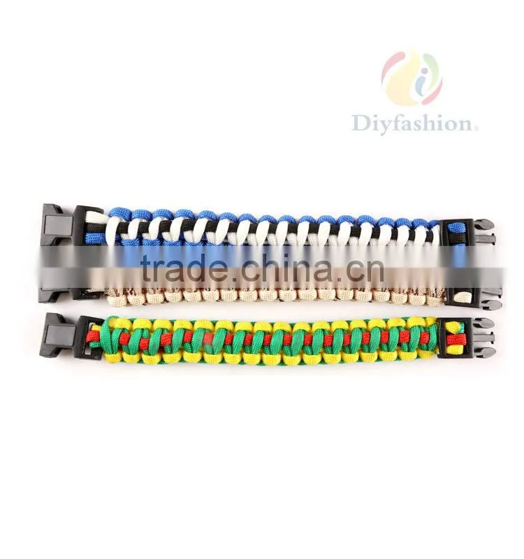 2017 Hot selling Fashion Survival Paracord Weaves With Adjustable PC-6008-3