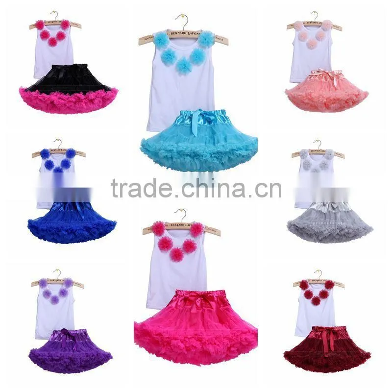 newest girls tutu skirt 3 layers baby girls princess skirts wholesale tutu petti skirt for girls