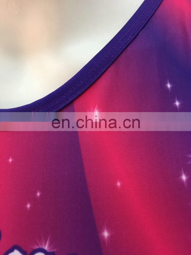 Free custom design girls dance wear team uniforms kids ballet leotards