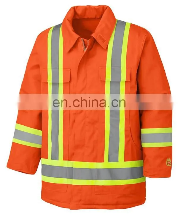 China factory 100 cotton flame retardant 3m reflective workwear uniforms