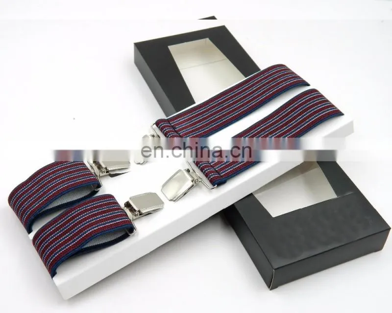 Yiwu wholesale fashion X shape Jacquard braces suspenders for men custom suspenders men's suspenders