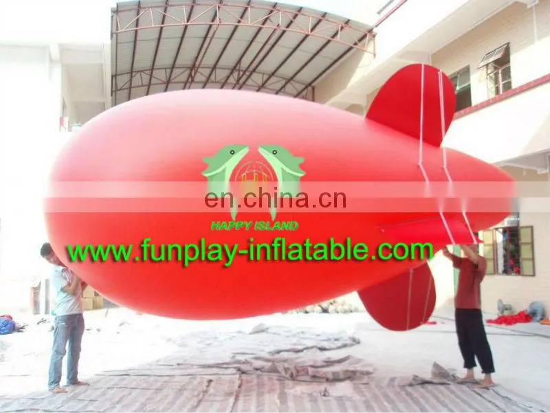 Blue colour advertising helium balloon, flying giant commercial balloon for event