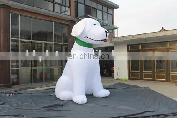 Giant inflatable white dog inflatable animals for commercial event