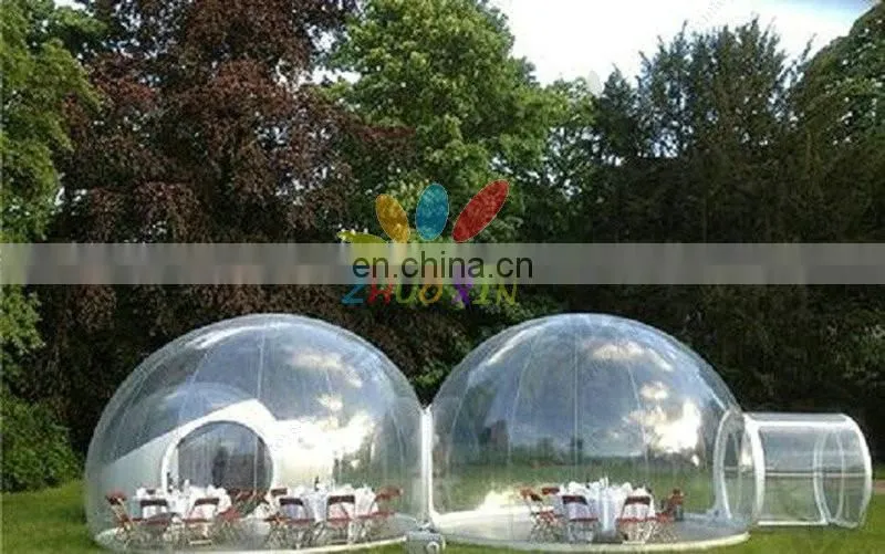 Outdoor Inflatable Tent Clear Inflatable Camp Tent For Family