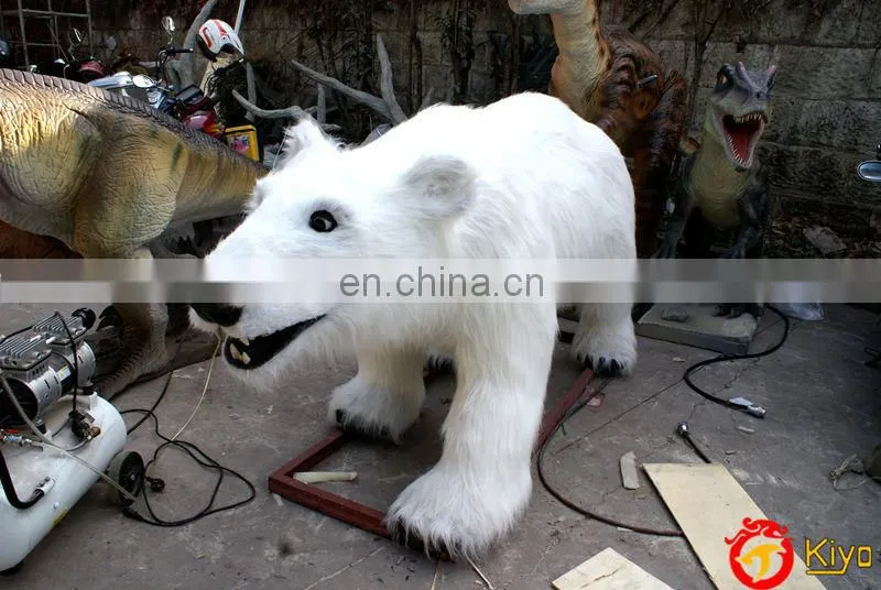 2015 high quality Life Size Polar Bear Animatronic Animals