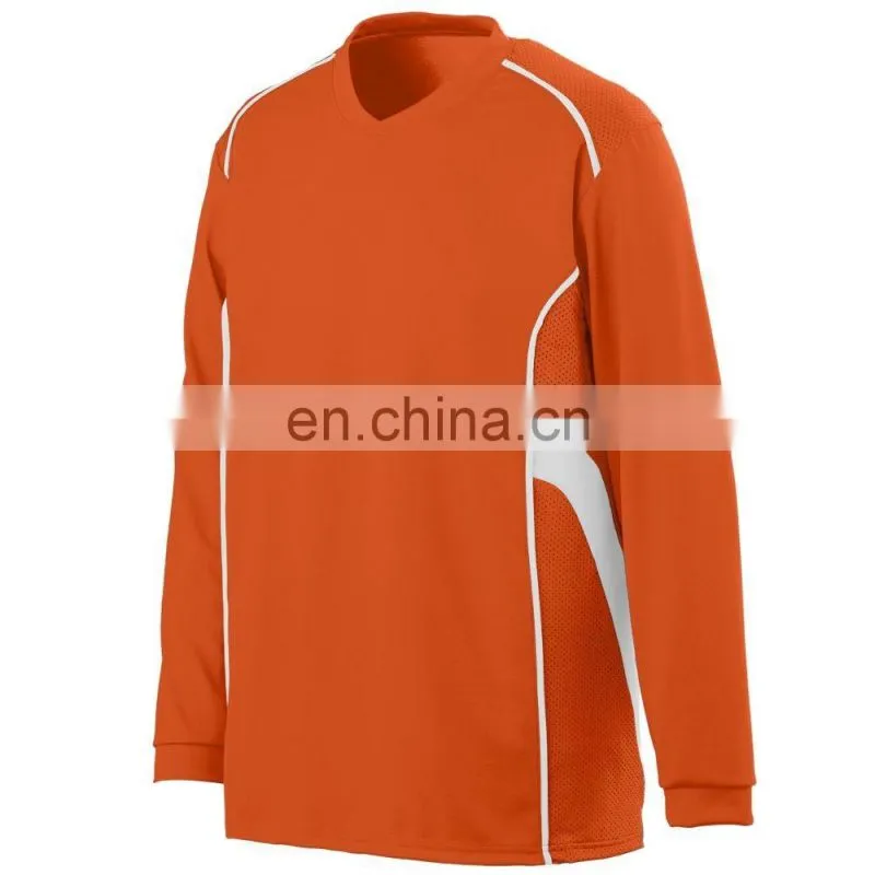 sublimation custom made long sleeve sports tops / fitness wear