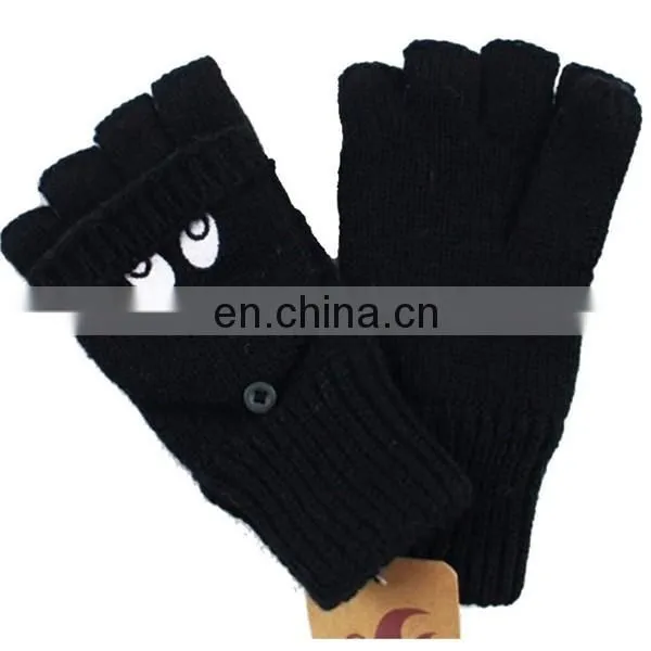 Newest wholesale cute winter kid's knitted hat scarf glove set with animal ear