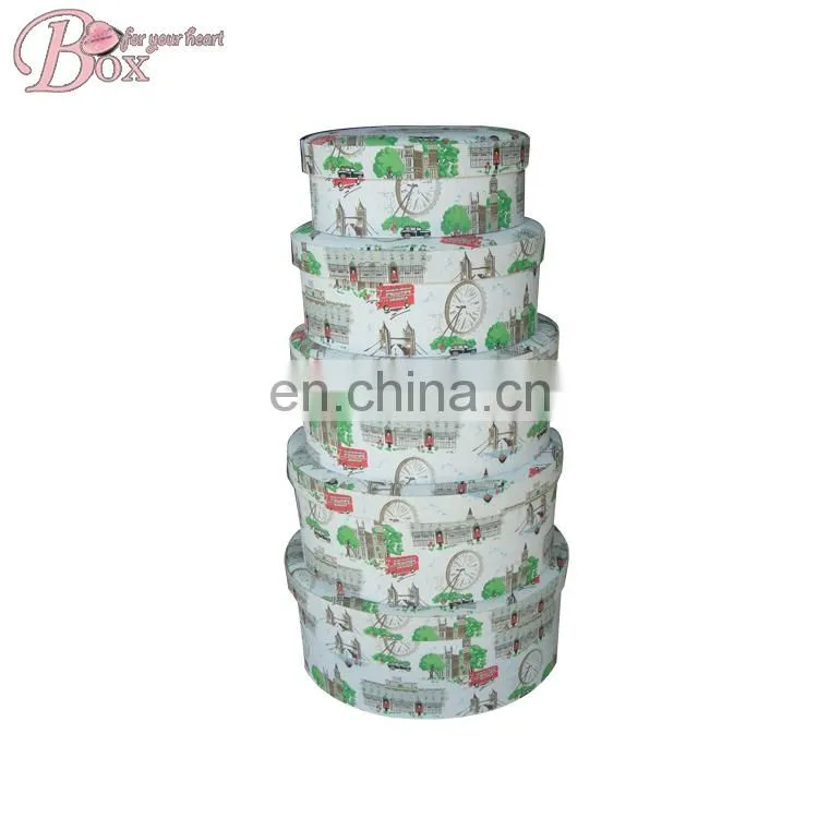 Smart Cardboard Oval Storage Lid box for Hat
