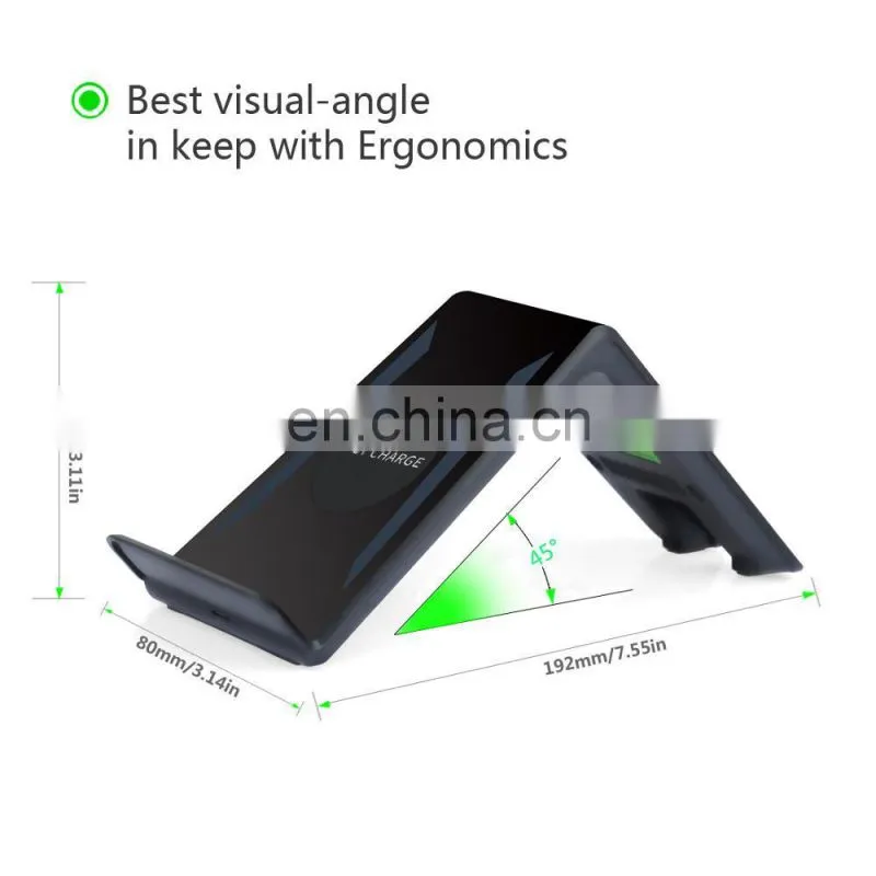 2017 Amazon hot selling double coils design cell phone wireless charger for S7 edge note 5