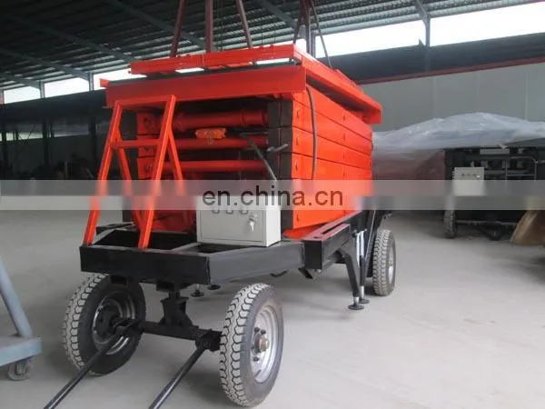 Stationary hydraulic selfpropelled 12m scissor lift platform