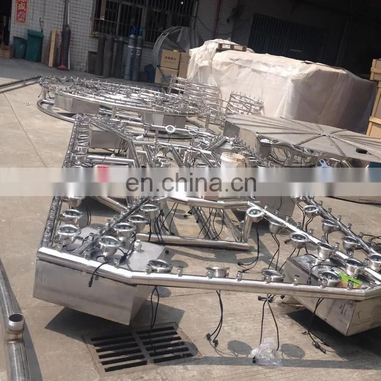 Lake decoration water fountain stainless steel floating fountains