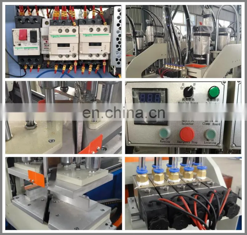 Upvc window making double head welding machine