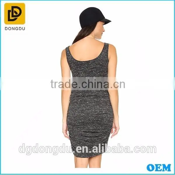 High Quality Marble Pattern Pregnant Women Wear Maternity Casual Dress