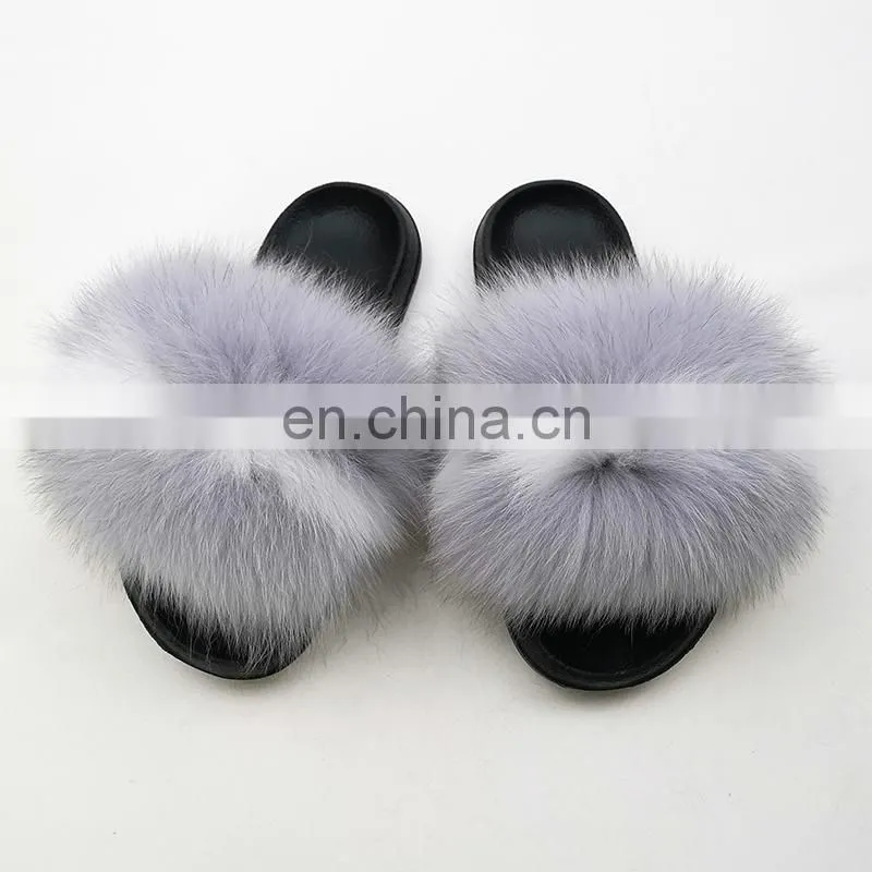 2020 Women Summer Beautiful Design Soft Fur Sandal Shoes