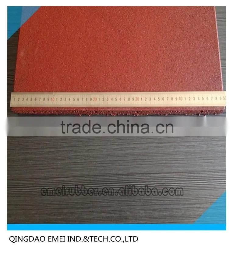 EMEI rubber running track surface flooring