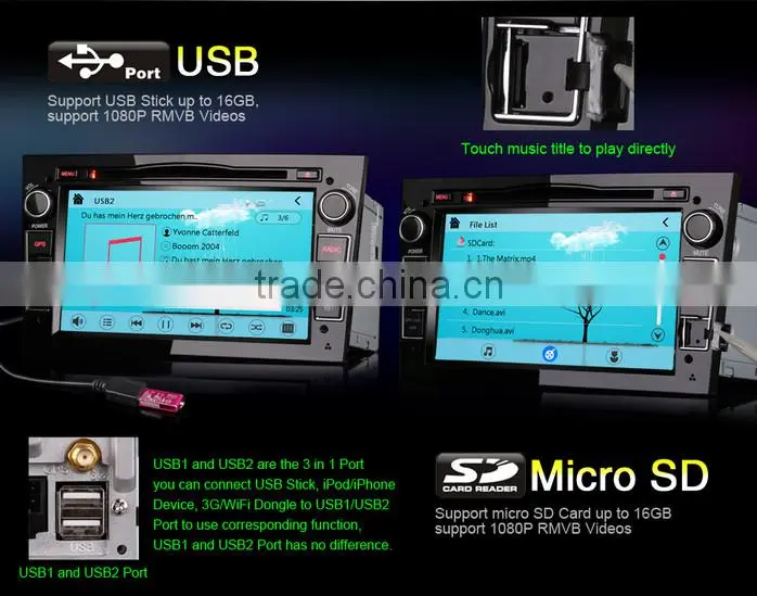 Erisin ES7681P 7" Special Car DVD GPS 3G Signum 2003