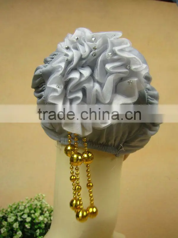 A522 fashion flower islamic hijab cap,muslim hejab hat
