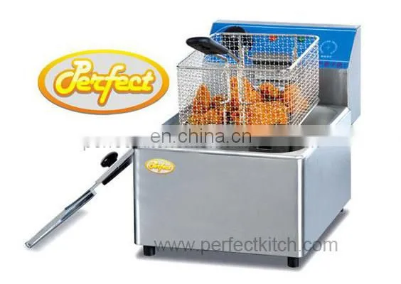 Stainless Steel Counter Top 2 Tank 2 Basket Electric Chips Fryer