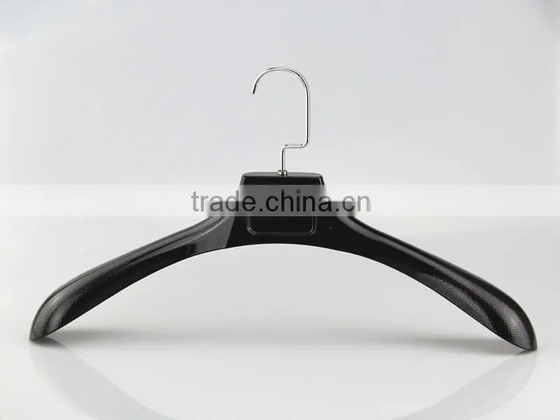 IMY-463 black thick plastic wide hanger for jacket