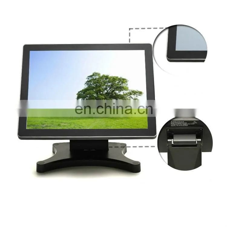 Latest New design 15'' PCAP Flat touch screen lcd monitor pc screen display