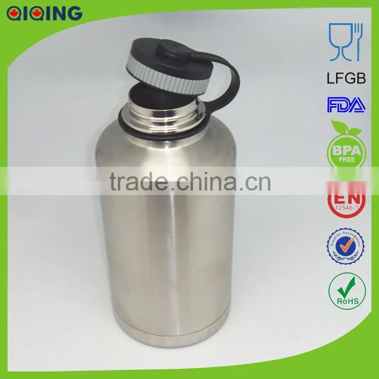 64oz Flip Cap Standard Mouth Insulated Stainless Steel Beer Growler HD-104D-5