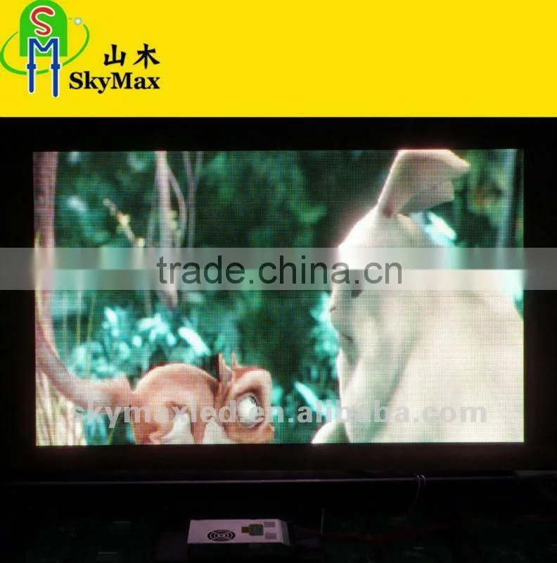 P7.62mm indoor full color advertisng board led tv display